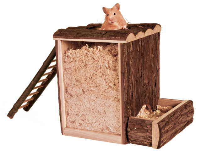 Trixie Turn De Joaca Si Vizuina Pentru Hamsteri, Lemn, 25x24x20 cm, 62002