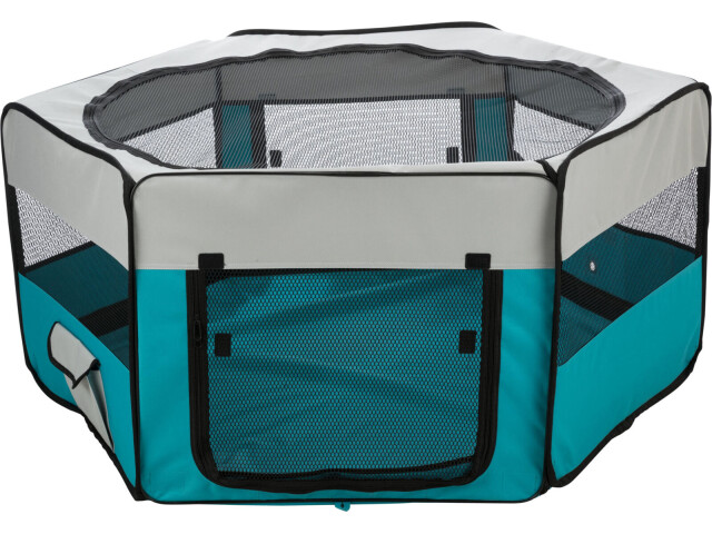 Trixie Tarc Pentru Rozatoare, Interior/Exterior, Poliester, 130x55 cm, Turcoaz/Gri, 64054 - imagine 4