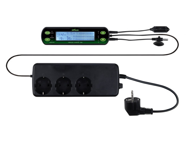 Trixie Termostat/Higrostat Digital, Cu 3 Circuite, 16x4 cm, 76125