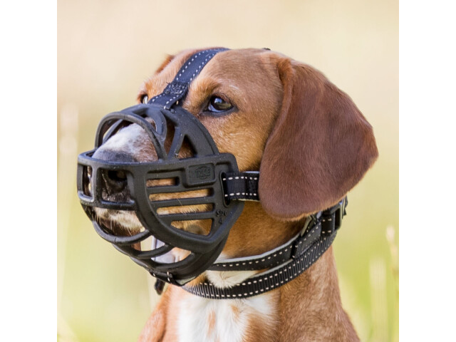 Trixie Botnita Flexibila, Cauciuc, M (Bot 25 cm/ Cap 19 cm) Negru 17612 - imagine 4