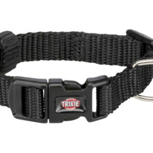 Trixie Zgarda Premium, XXS- XS: 15-25 cm/10 mm, Negru, 202101
