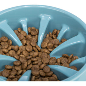 Trixie Castron Plastic Hranire Lenta, 1.4 l/25 cm, Diverse Culori, 25028