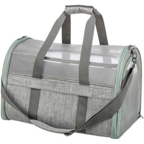Trixie Geanta De Transport, Dillon, 33x32x54 cm, Pana la 10 kg, Gri/Verde Menta, 28908 - imagine 6