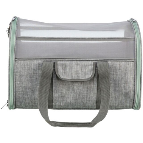 Trixie Geanta De Transport, Dillon, 33x32x54 cm, Pana la 10 kg, Gri/Verde Menta, 28908 - imagine 4