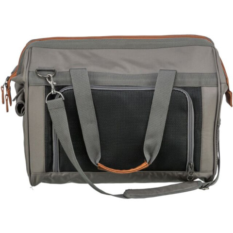 Trixie Geanta De Transport, Finlay, 43x26x32 cm, Pana la 10 kg, Negru/Gri, 28909 - imagine 8