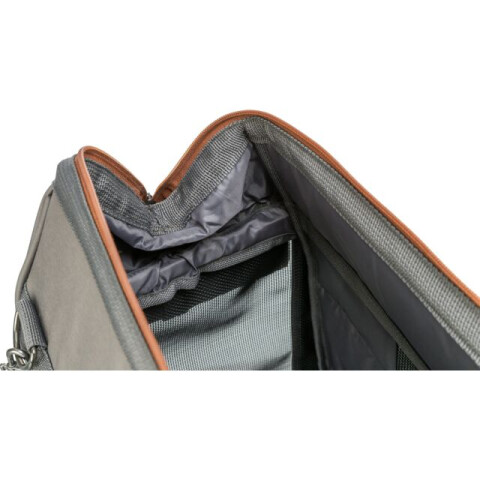 Trixie Geanta De Transport, Finlay, 43x26x32 cm, Pana la 10 kg, Negru/Gri, 28909