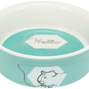 Trixie Castron Ceramic Pentru Porcusori de Guineea, Hello, 240 ml/ 12 cm, Diverse Culori, 60735