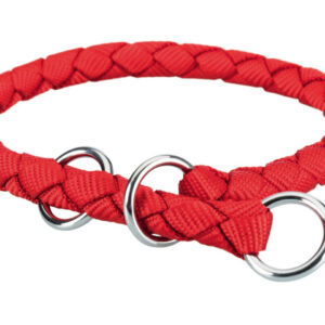 Trixie Zgarda Cavo Coarda, Semistrangulanta, M: 39-45 cm/12 mm, Rosu, 143803