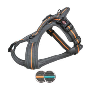Trixie L(-24%)Ham Fusion Touring, M: 51-66 cm/20 mm, Gri Grafit/Portocaliu Papaya, 207531