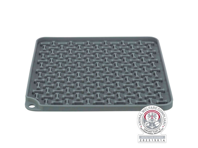 Trixie Farfurie Pentru Hranire Lenta, Lick’n'Snack, Silicon, 20x20 cm, Gri, 34983