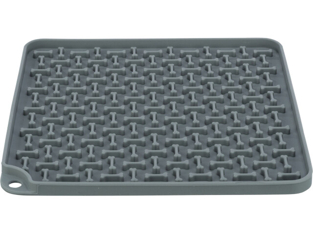 Trixie Farfurie Pentru Hranire Lenta, Lick’n'Snack, Silicon, 20x20 cm, Gri, 34983 - imagine 3
