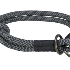 Trixie L(-22%)Zgarda Coarda Soft, Semistrangulanta, S: 35 cm/6 mm, Negru/Gri, 1984401