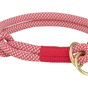 Trixie L(-22%)Zgarda Coarda Soft, Semistrangulanta, S:35 cm/6 mm, Rosu/Crem, 1984403