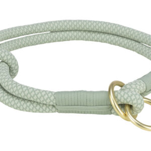 Trixie L(-22%)Zgarda Coarda Soft, Semistrangulanta, S: 35 cm/6 mm, Verde Salvie/Verde Menta, 1984416