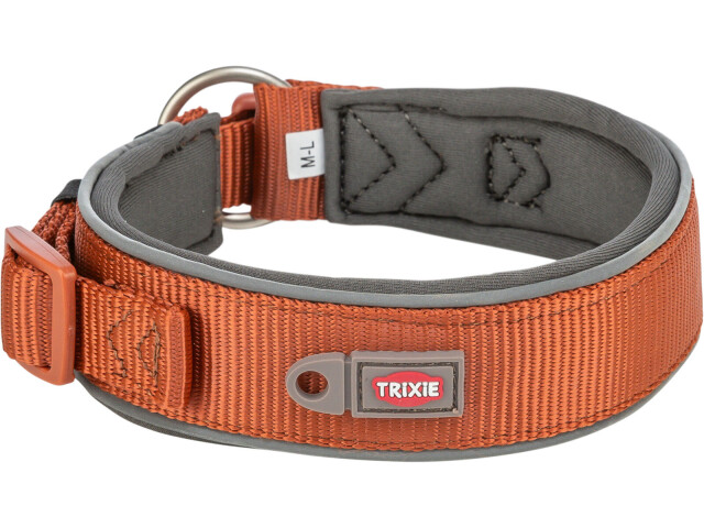 Trixie Zgarda Premium, Extra Lata, S-M: 33-42 cm/35 mm, Ruginiu/Grafit, 1995630 - imagine 3