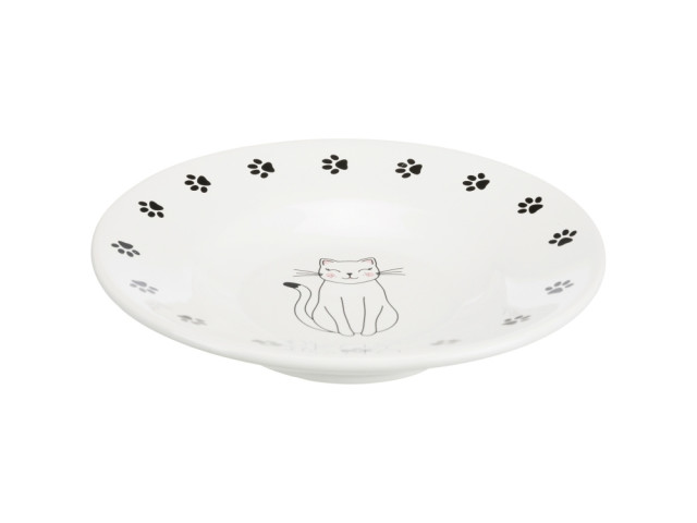 Trixie Castron Ceramic Pentru Pisici, 0.2 l/ 15 cm, Alb, 24651