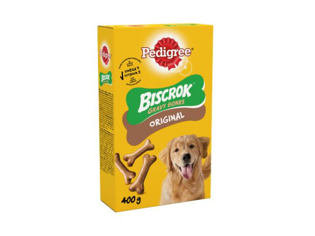 Pedigree Recompense Pentru Caini, Pedigree Biscrok Gravy Bones, 400 g
