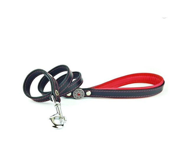 Bestia Lesa Bijou, Piele Naturala, Negru/Rosu