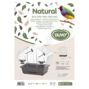 duvoplus Colivie Zincata Beta Mini, 36.5 X 20 X 34 cm, 11670