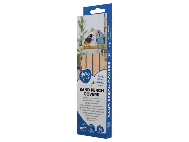 duvoplus Invelis Abraziv cu Nisip pentru Bete de Colivie, M: 19 x 1 x 1 cm, 4 buc, L12795