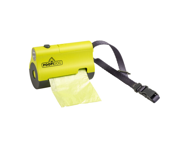 duvoplus Dispenser Pungi Igienice, Cu LED, 8.5x4x6cm, Lime, L12926 - imagine 3