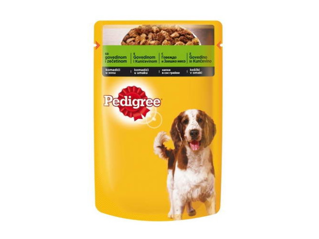 Pedigree Hrana Umeda Pentru Caini, Pedigree Vital Adult, Vita Si Miel In Sos, 100 g