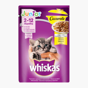 Whiskas Hrana Umeda Pentru Pisici, Whiskas Junior Casserole, Pui In Aspic, 85 g