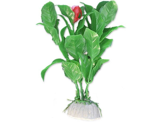 Happet Planta Artificiala Pentru Acvariu, Blister, 10 cm, Verde/Rosu, 1B17
