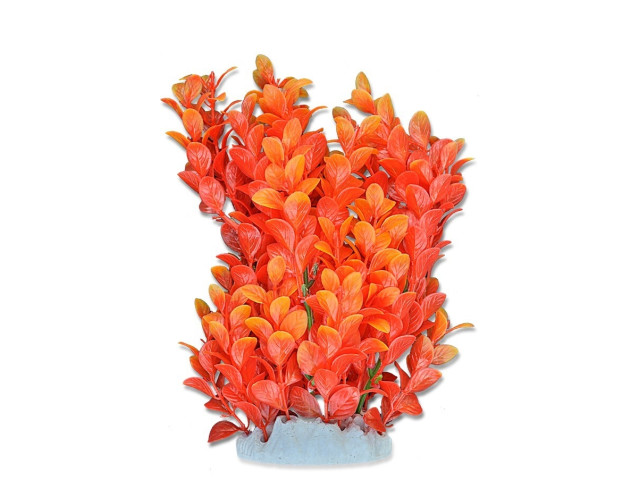 Happet Planta Artificiala Pentru Acvariu, 20 cm, Verde/Rosu, 2F12