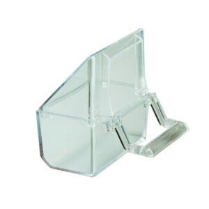 Happet Hranitor Plastic Pentru Pasari, Transparent, 9 cm, AK01