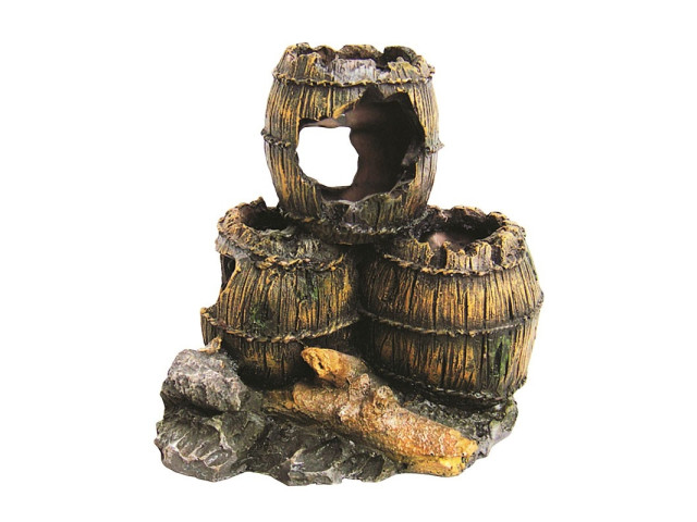 Happet Decor Pentru Acvariu, Butoaie Antice, 13 cm, R014