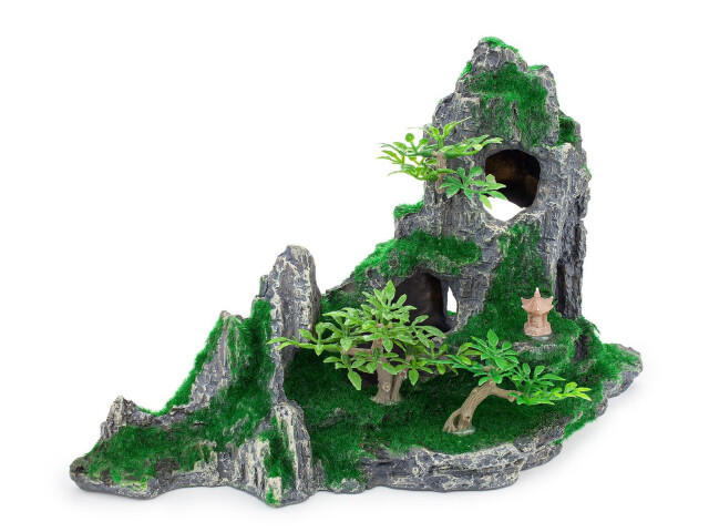 Happet L(-19%)Decor Pentru Acvariu, Stanca Cu Plante, 27 cm, R132 - imagine 3