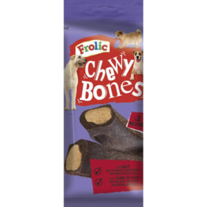 Frolic Recompense Pentru Caini, Frolic Chewy Bones Cu Vita, 170 g