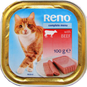 Reno Hrana Umeda Pentru Pisici, Reno Adult, Pate Cu Vita, 100 g