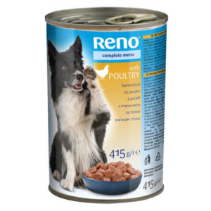 Reno Hrana Umeda Pentru Caini, Reno Adult, Pasare, 415 g
