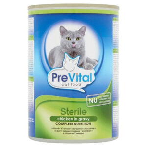 PreVital Hrana Umeda Pentru Pisici, Prevital Steril, Cu Pui In Sos, 400 g