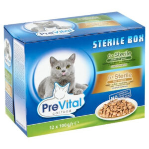 PreVital Hrana Umeda Pentru Pisici, Prevital Sterile Box, 12x100 g