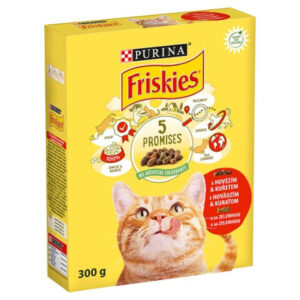 Purina Hrana Uscata Pentru Pisici, Friskies, Cu Vita/Pui/Legume, 300 g