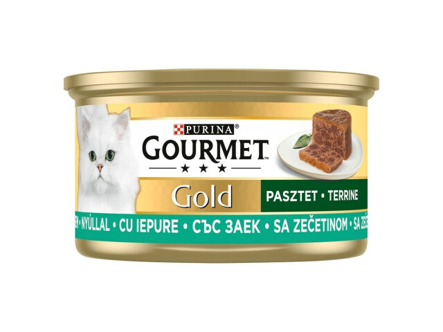 Purina Hrana Umeda Pentru Pisici, Gourmet Gold, Terrine Cu Iepure, 85 g