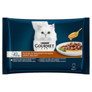 Purina Hrana Umeda Pentru Pisici, Gourmet Perle, Cu Pui/Vita, 4x85 g