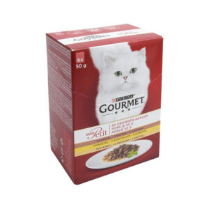Purina Hrana Umeda Pentru Pisici, Gourmet Mon Petit, Cu Rata/Pui/Curcan, 6x50 g