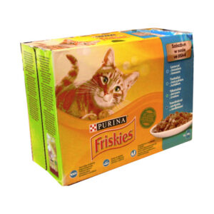 Friskies Hrana Umeda Pentru Pisici, Friskies, Mix De Peste In Sos, 12x85 g
