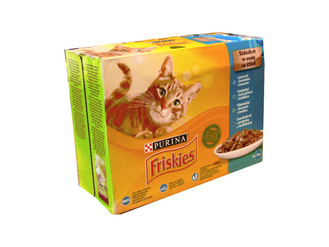 Friskies Hrana Umeda Pentru Pisici, Friskies, Mix De Peste In Sos, 12x85 g