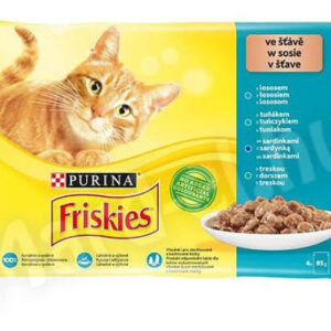 Friskies Hrana Umeda Pentru Pisici, Friskies, Selectie De Peste, 4x85 g