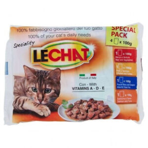 Monge Hrana Umeda Pentru Pisici, LeChat Multipack, 4x100 g