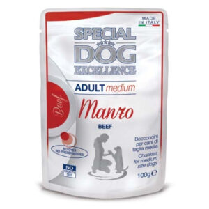 Monge Hrana Umeda Pentru Caini, Special Dog Excellence, Adult Medium, Vita, 100 g
