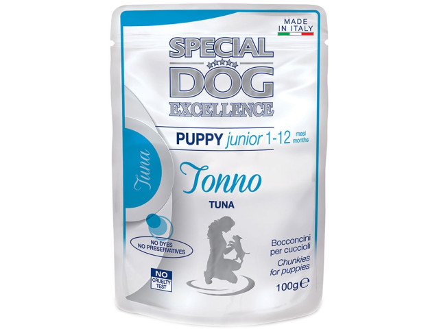 Monge Hrana Umeda Pentru Caini, Special Dog Excellence, Puppy&Junior, Ton, 100 g