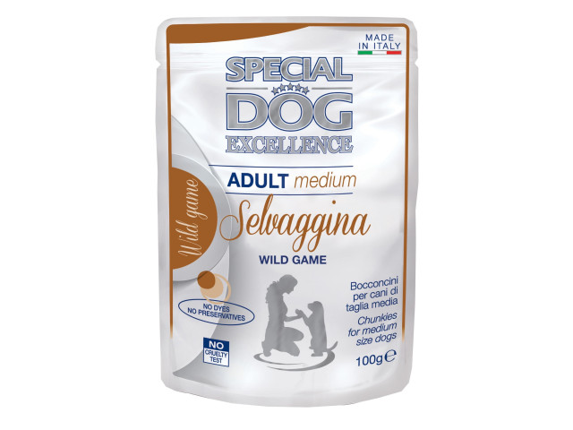 Monge Hrana Umeda Pentru Caini, Special Dog Excellence, Adult Medium, Vanat, 100 g
