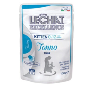Monge Hrana Umeda Pentru Pisici, LeChat Excellence Kitten Junior, Cu Ton, 100 g