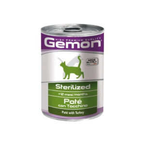 Monge Hrana Umeda Pentru Pisici, Gemon Steril, Pate Cu Curcan, 400 g